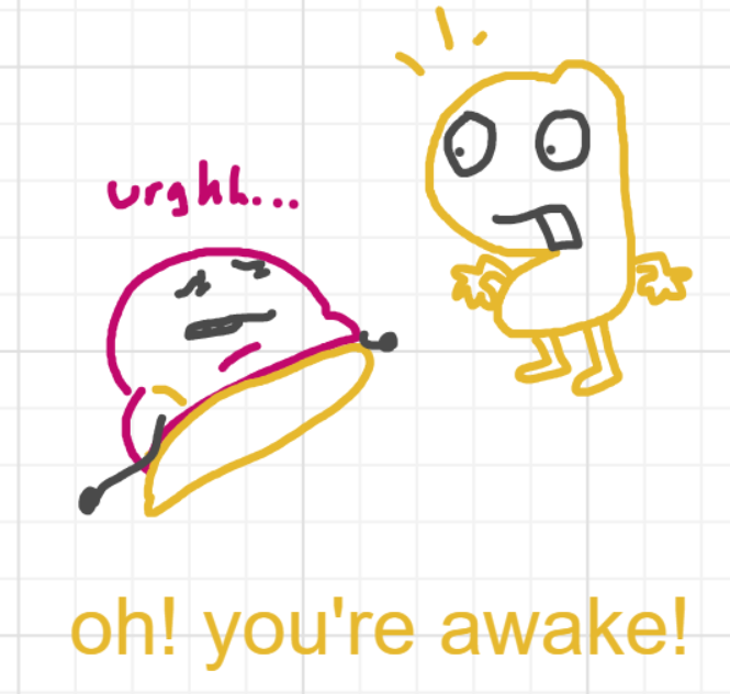 A panel from Running Duos, episode four of the Board Boards object show by Furretwalk/WalkingFurret.